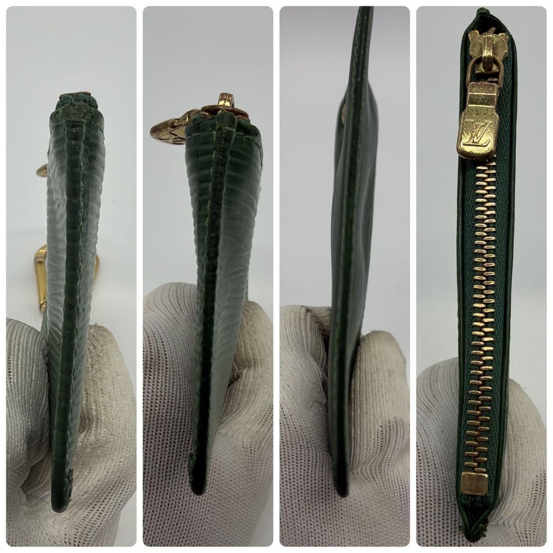 開運の緑❣️ルイヴィトン エピ ポシェットクレ コインケース グリーン
