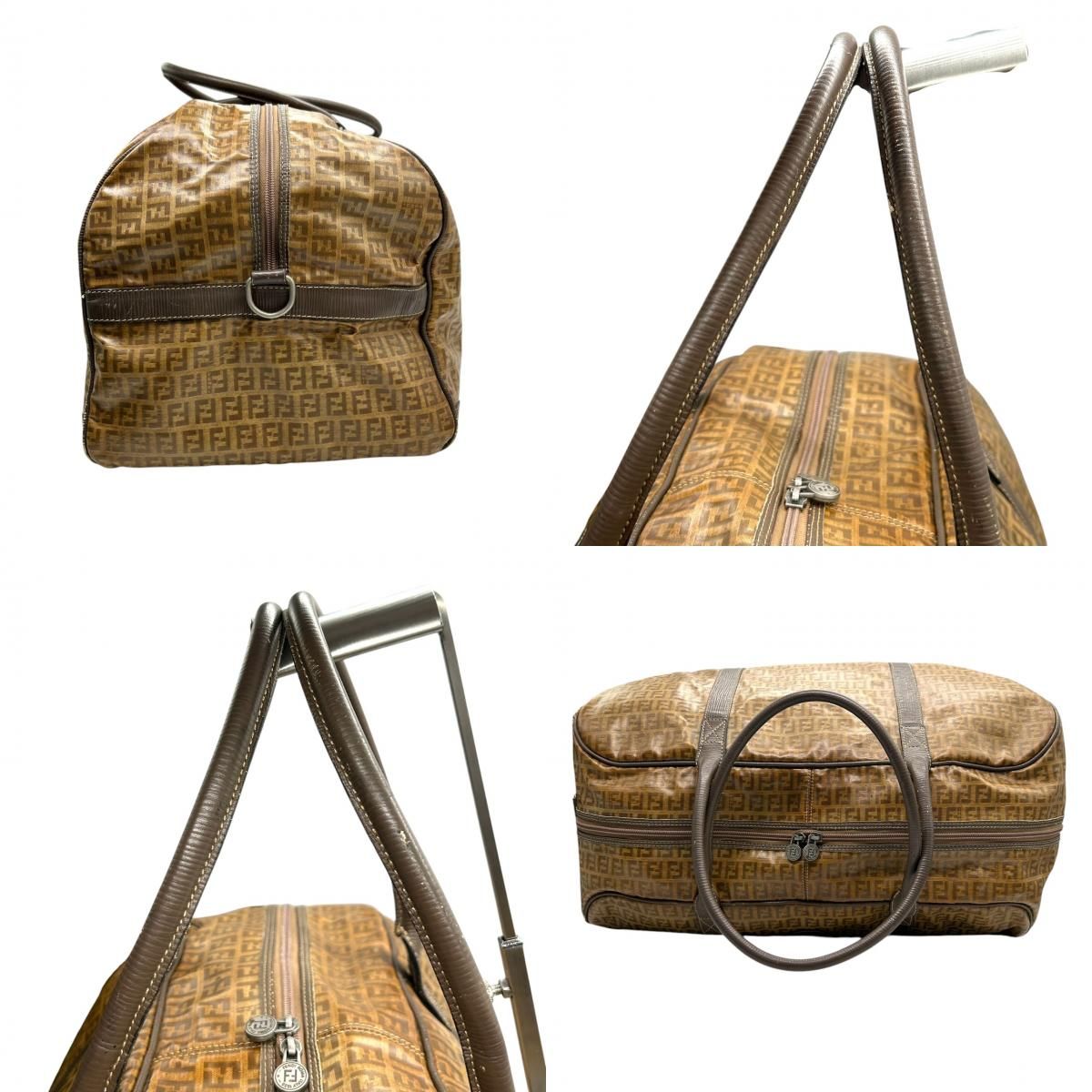 フェンディ FENDI ボストンバッグ 2WAY ショルダーバッグ ズッカ柄 FF