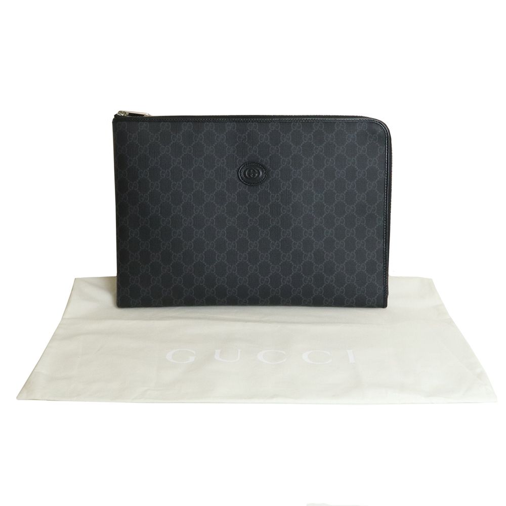 グッチ GGスプリーム ポーチ バニティ インターロッキング セカンドバッグ グッチ GGスプリーム ポーチ バニティ インターロッキング セカンドバッグ