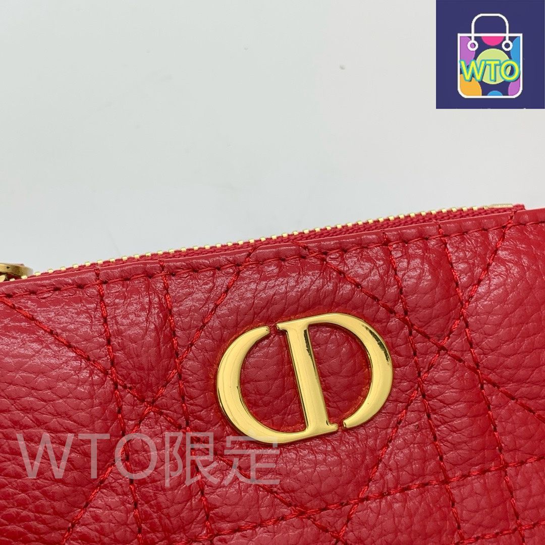 【新品・未使用】Dior ケース　レザー Lady Dior Dahlia Wallet Powder Pink Cannage Lambskin | DIOR
