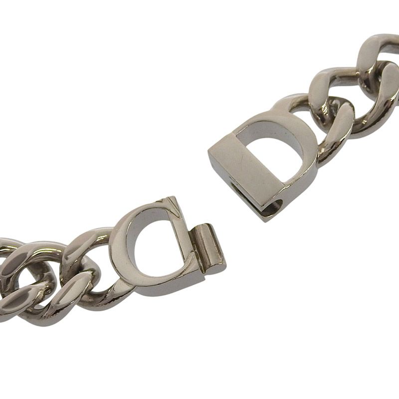 ディオール CHRISTIAN DIOR CD Icon チェーンリンクネックレス 真鍮