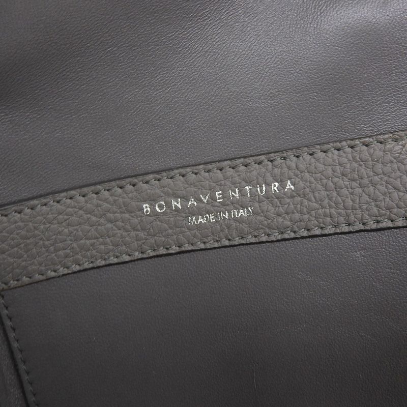 ボナベンチュラ BONAVENTURA パオロ 2WAY クロスボディバッグ ショルダーバッグ レザー チャコールグレー 中古 新入荷 OB2720 ギフトに☆BONAVENTURA パオロ クロスボディバッグ☆レザー 2Way