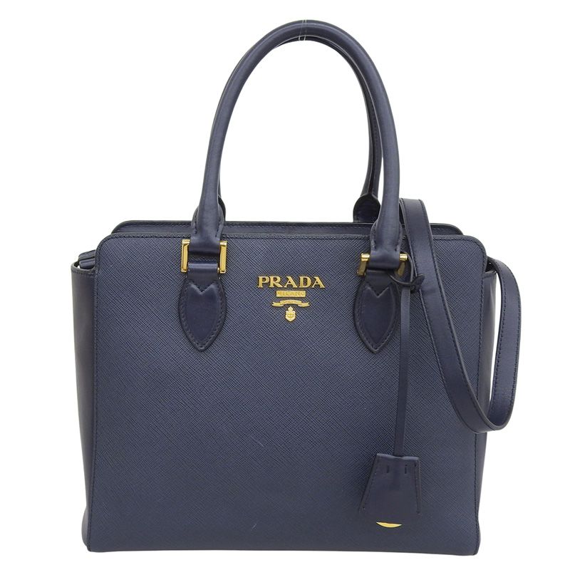 プラダ PRADA 2WAY ハンドバッグ ショルダーバッグ サフィアーノ 