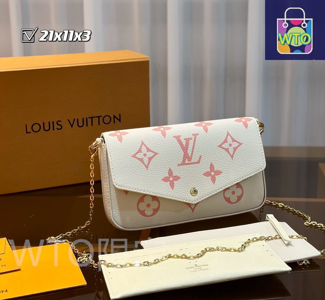 Louis Vuitton ショルダーバッグと財布セット LOUIS VUITTON ルイヴィトン ショルダーバッグ 財布 3点セット｜本日
