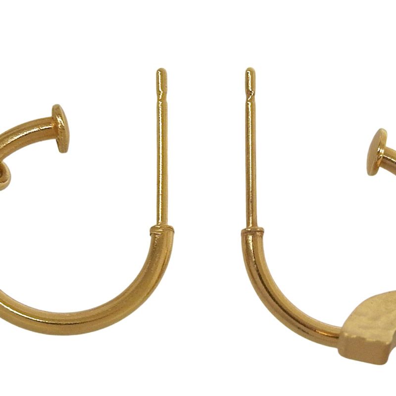 シャネル CHANEL ココマーク カメリア ピアス GP ブラック ゴールド色