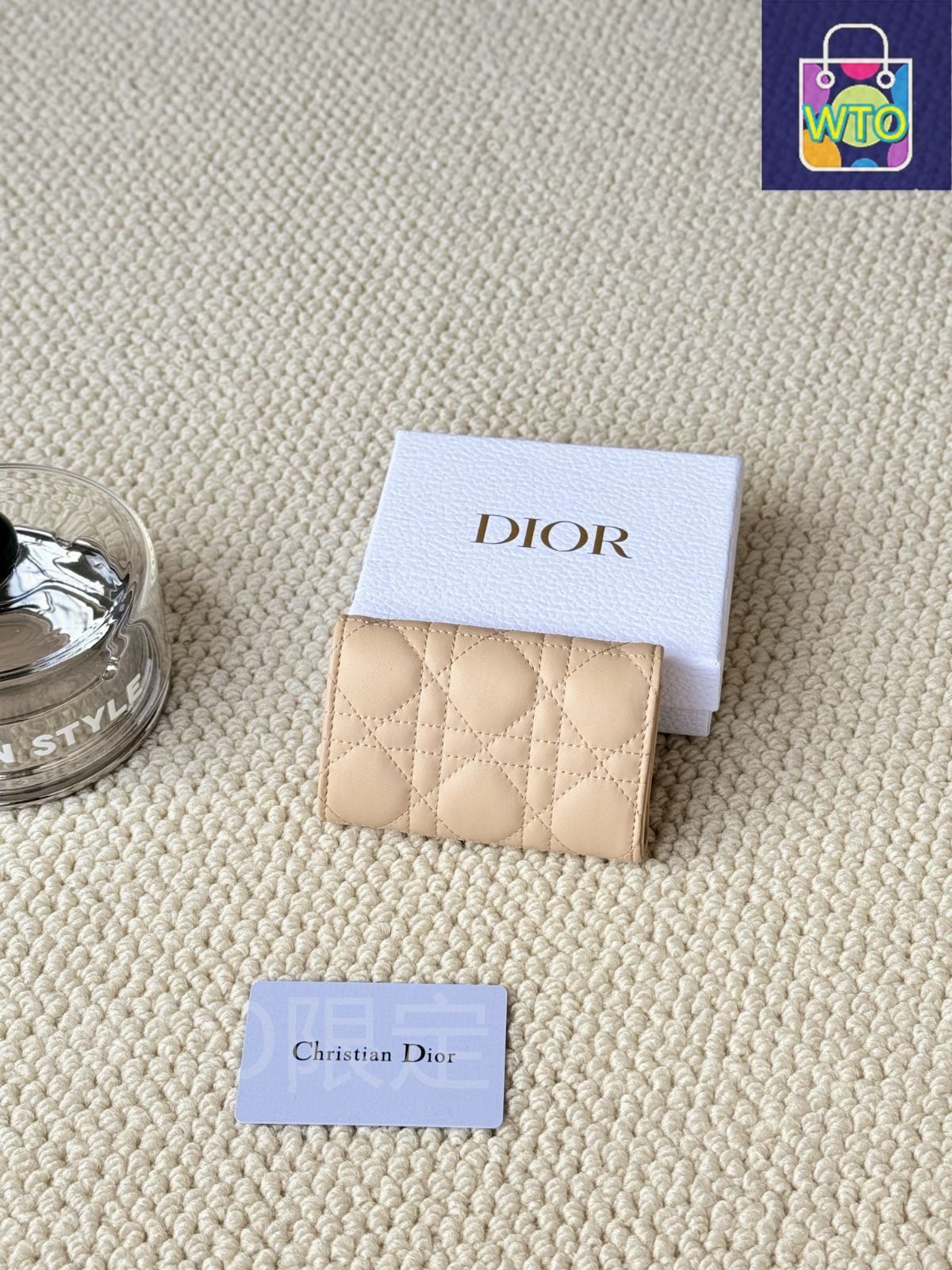 今日特価】My Dior Glycine ウォレット, ラズベリーピンク, 藤の花