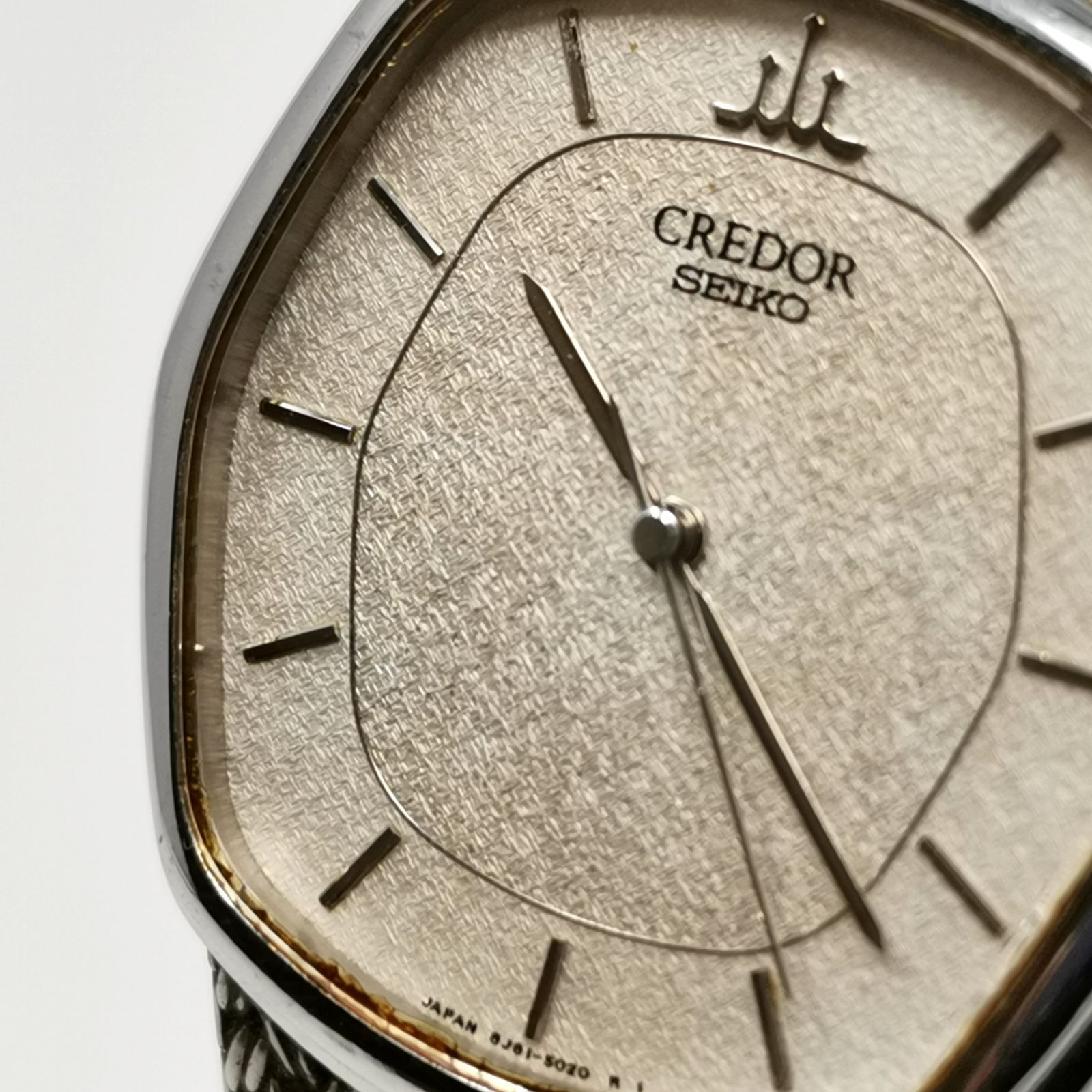 セイコー クレドール シルバー クオーツ 腕時計 電池ないため動作未 ホワイト 8 J 81-5030 レディース 管理番号