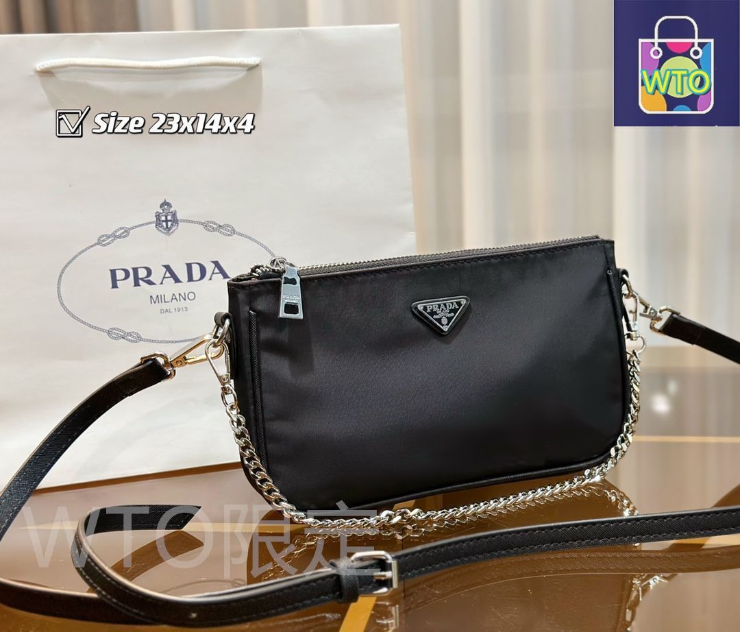 極美品 プラダ PRADA ショルダーバッグ ハンドバッグ 財布 3点セット