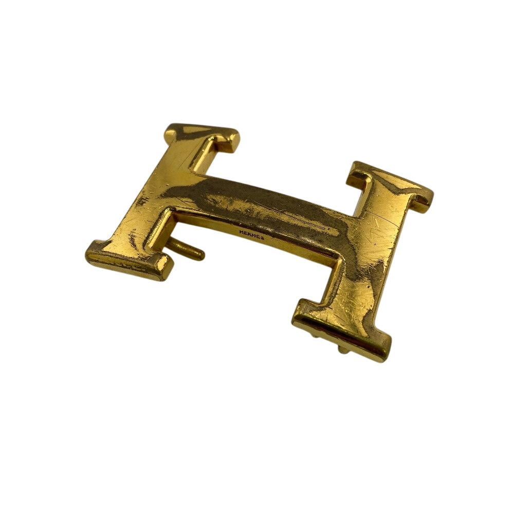 美品 エルメス Hバックル コンスタンス ベルト ゴールド レディース HERMES（エルメス） コンスタンス Hバックル リバーシブル ベルト