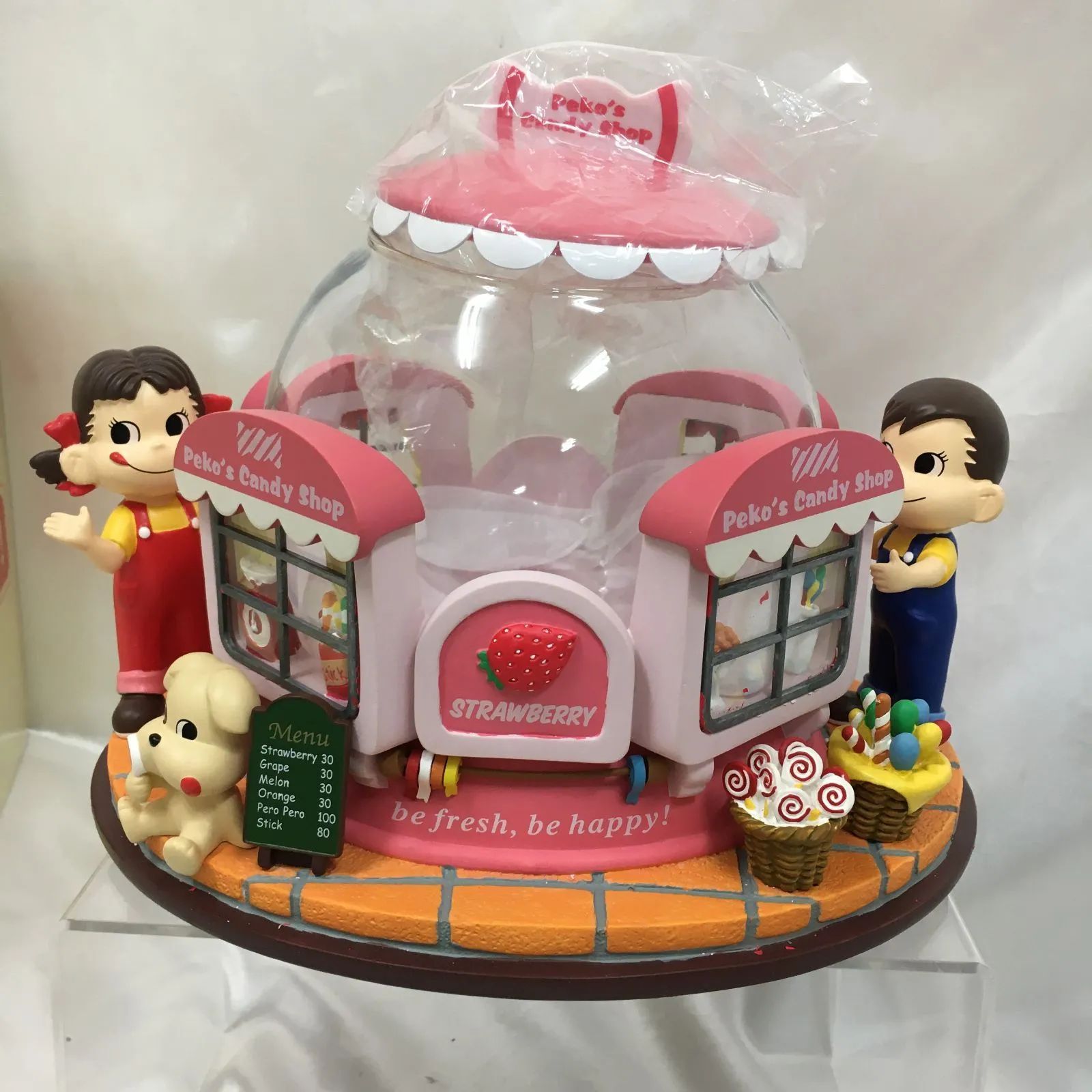 ペコちゃん メリーゴーランド お菓子入れ 非売品 キャンディポット レア 希少 非売品 当選品 不二家 オリジナル限定版 ペコちゃん キャンディ