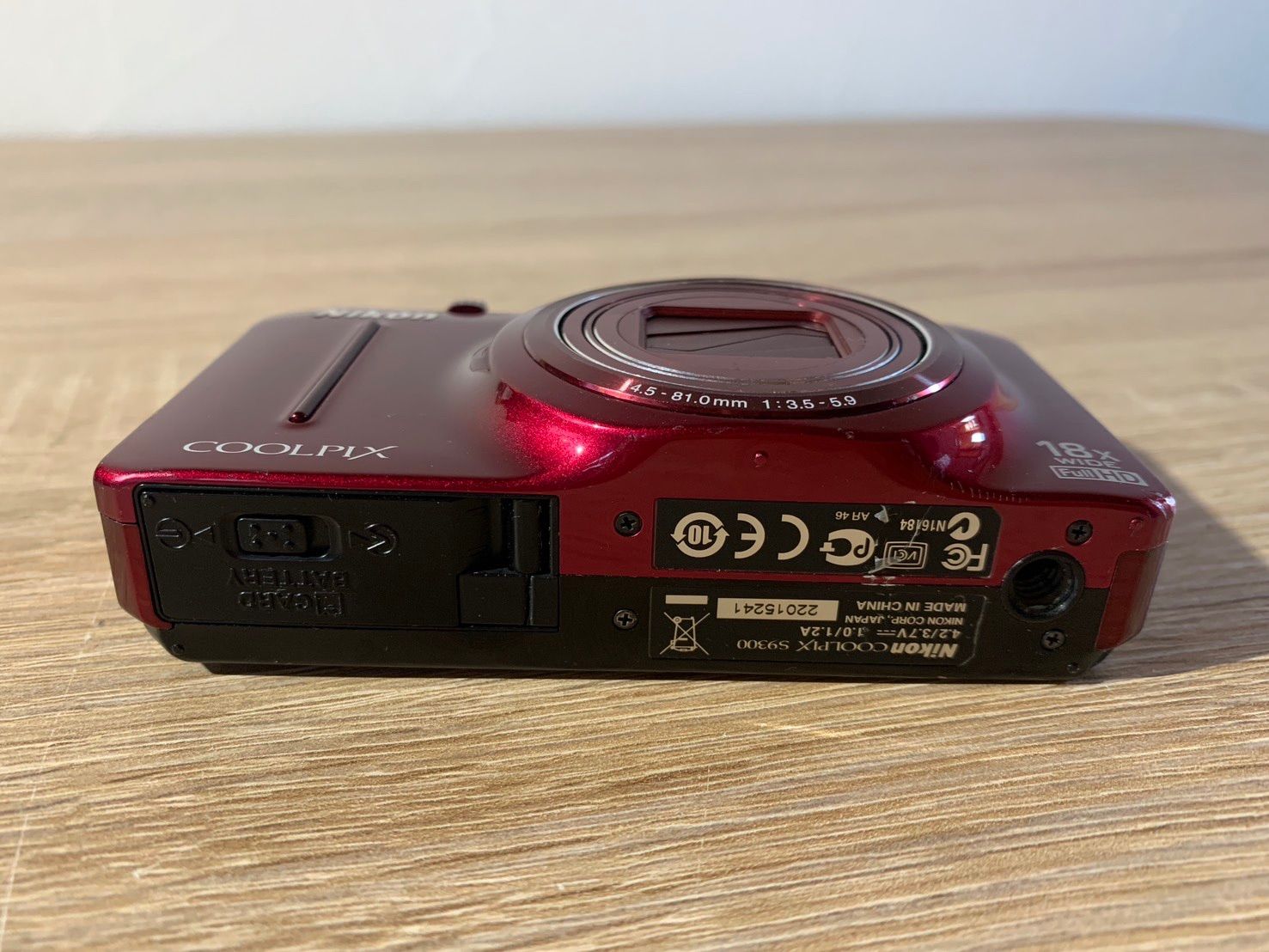 6598 Nikon COOLPIX S9300 レッド デジカメ - メルカリ