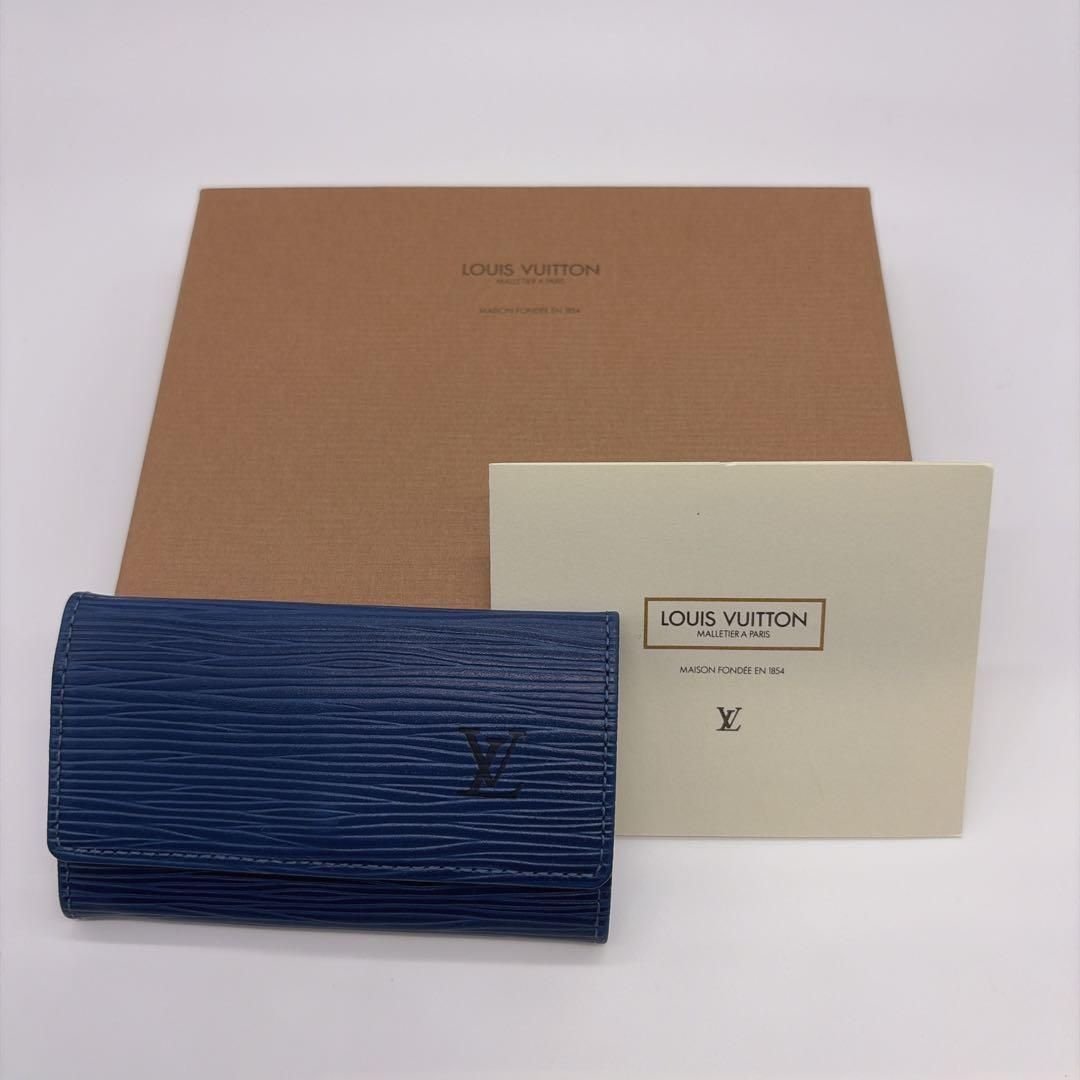 美品⭐️ルイヴィトン キーケース 6連 エピ ミュルティクレ6 ブルー