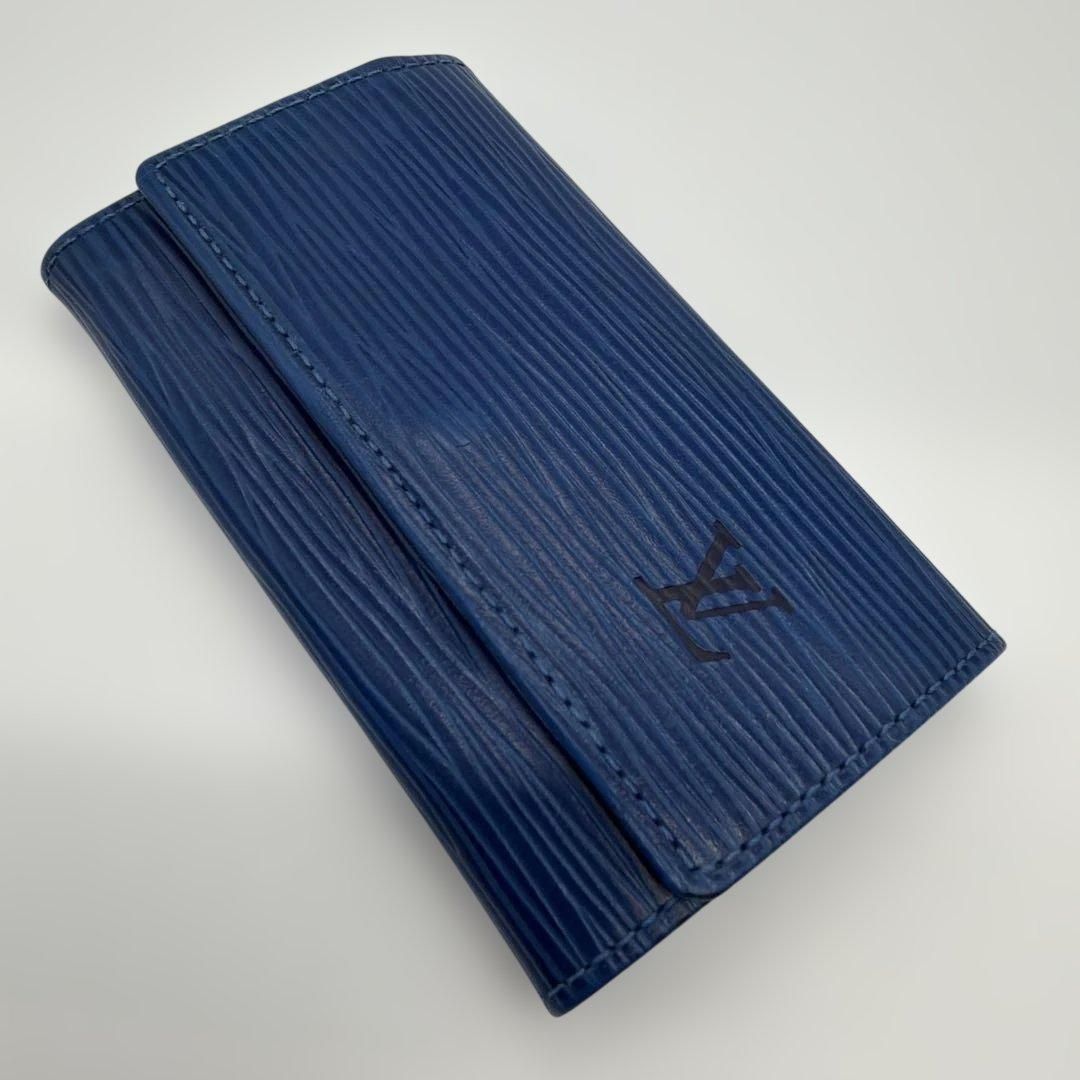 美品⭐️ルイヴィトン キーケース 6連 エピ ミュルティクレ6 ブルー