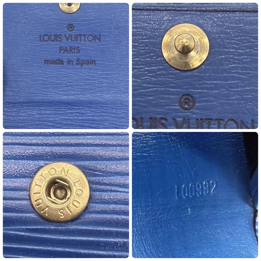 美品⭐️ルイヴィトン キーケース 6連 エピ ミュルティクレ6 ブルー