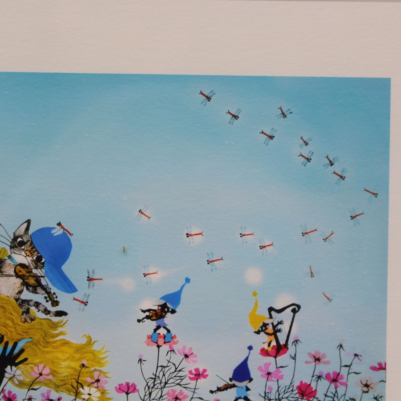 643)【美品】藤城清治「コスモスは詩う」 直筆サイン入り - メルカリ