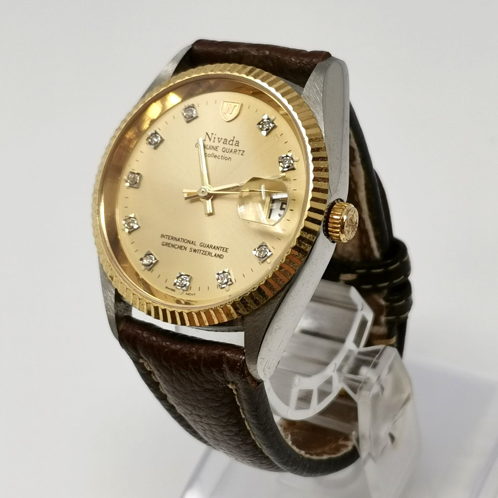 Nivada ニバダ N-90072 クォーツ メンズ 腕時計 電池ないため動作