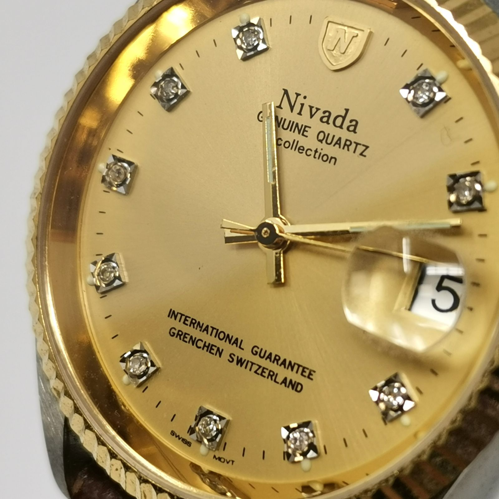 Nivada ニバダ N-90072 クォーツ メンズ 腕時計 電池ないため動作