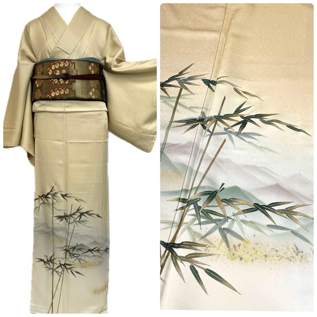 着物と帯 時流】H25888t◇正絹 色留袖◇大きいサイズ 未使用品 紋なし