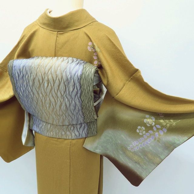 百華❀O-151◇正絹 着物 やまと誂製 両面 フクロウ 袋帯 単品 - メルカリ