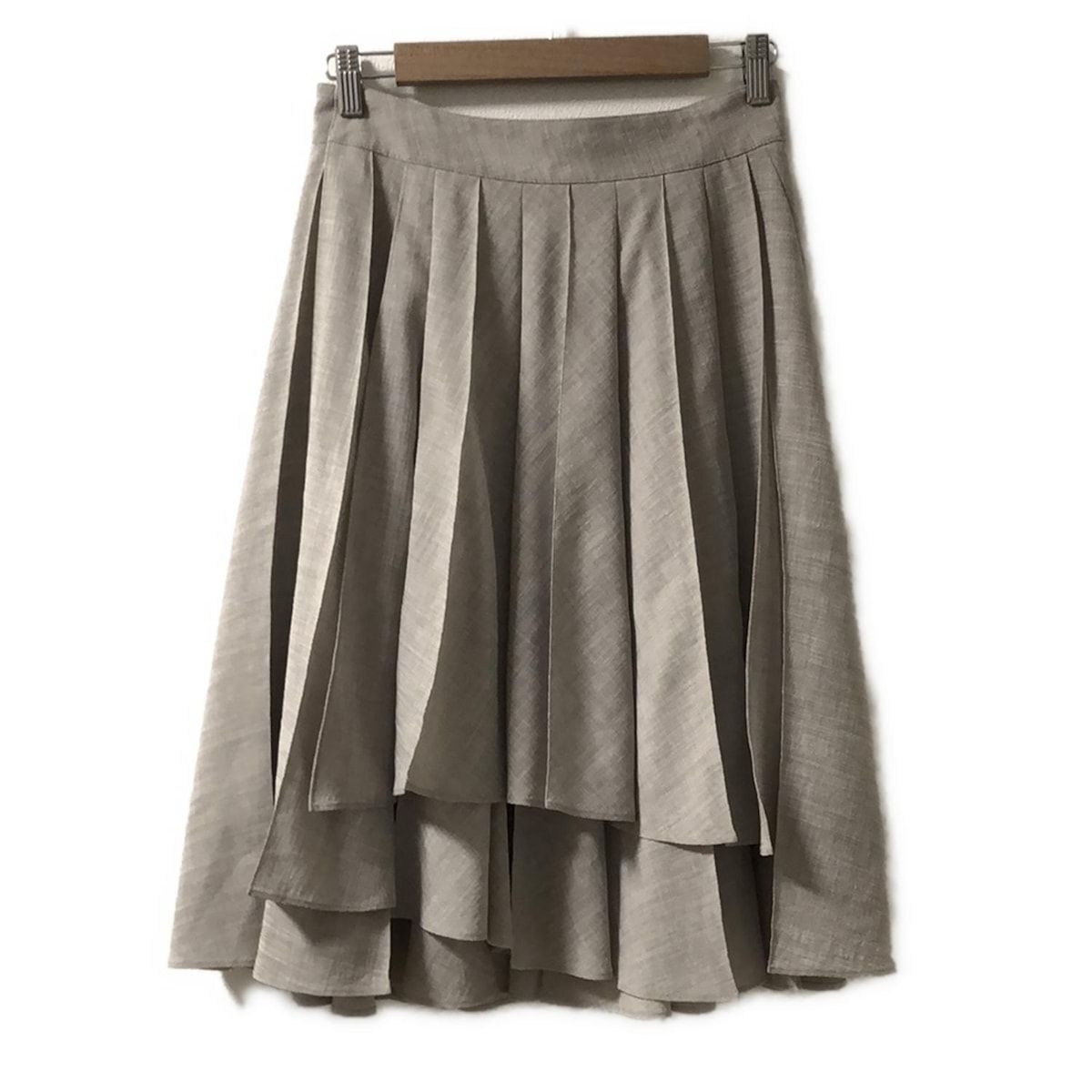 DAISY LIN(デイジーリン) 巻きスカート サイズ40 M レディース - ライトグレー ひざ丈/プリーツ