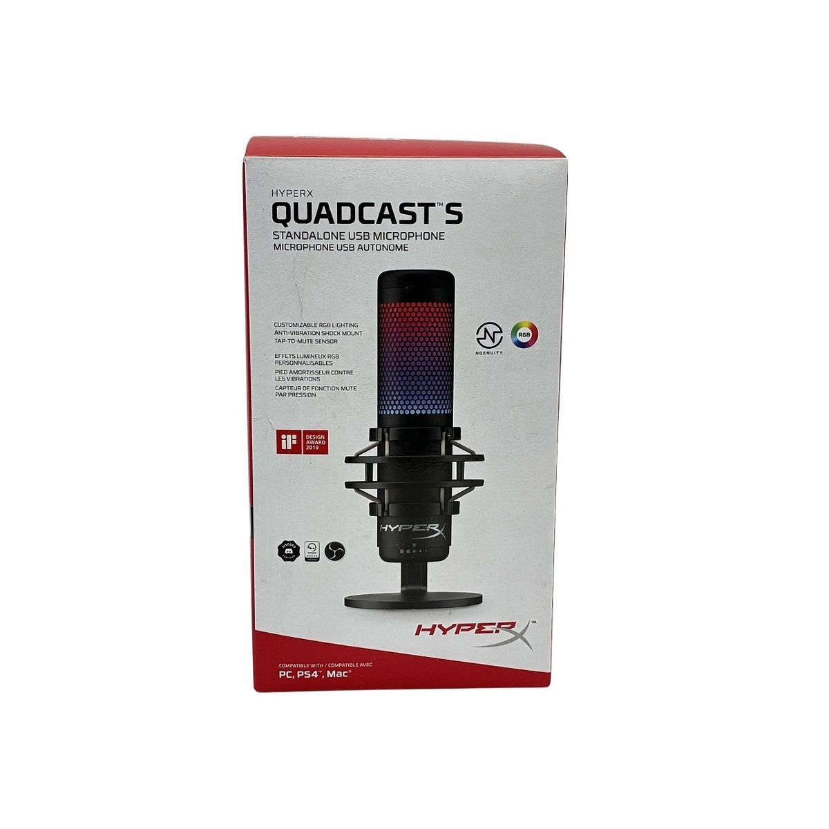 HYPERX QUADCAST S 中古美品 HyperX QuadCast S RGB USB コンデンサー