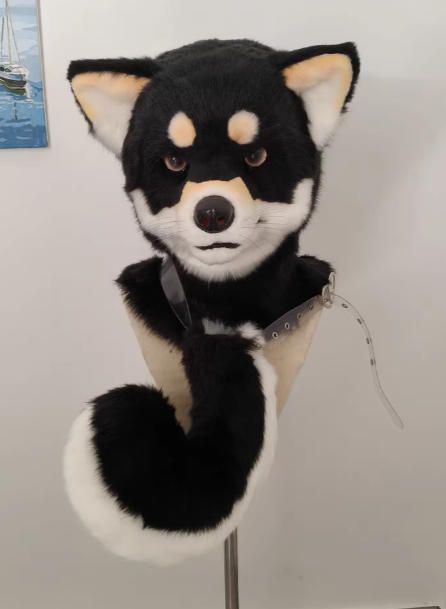 ☆ファースーツ 着ぐるみセット NO.295 柴犬 黒 ケモノ ファースーツ