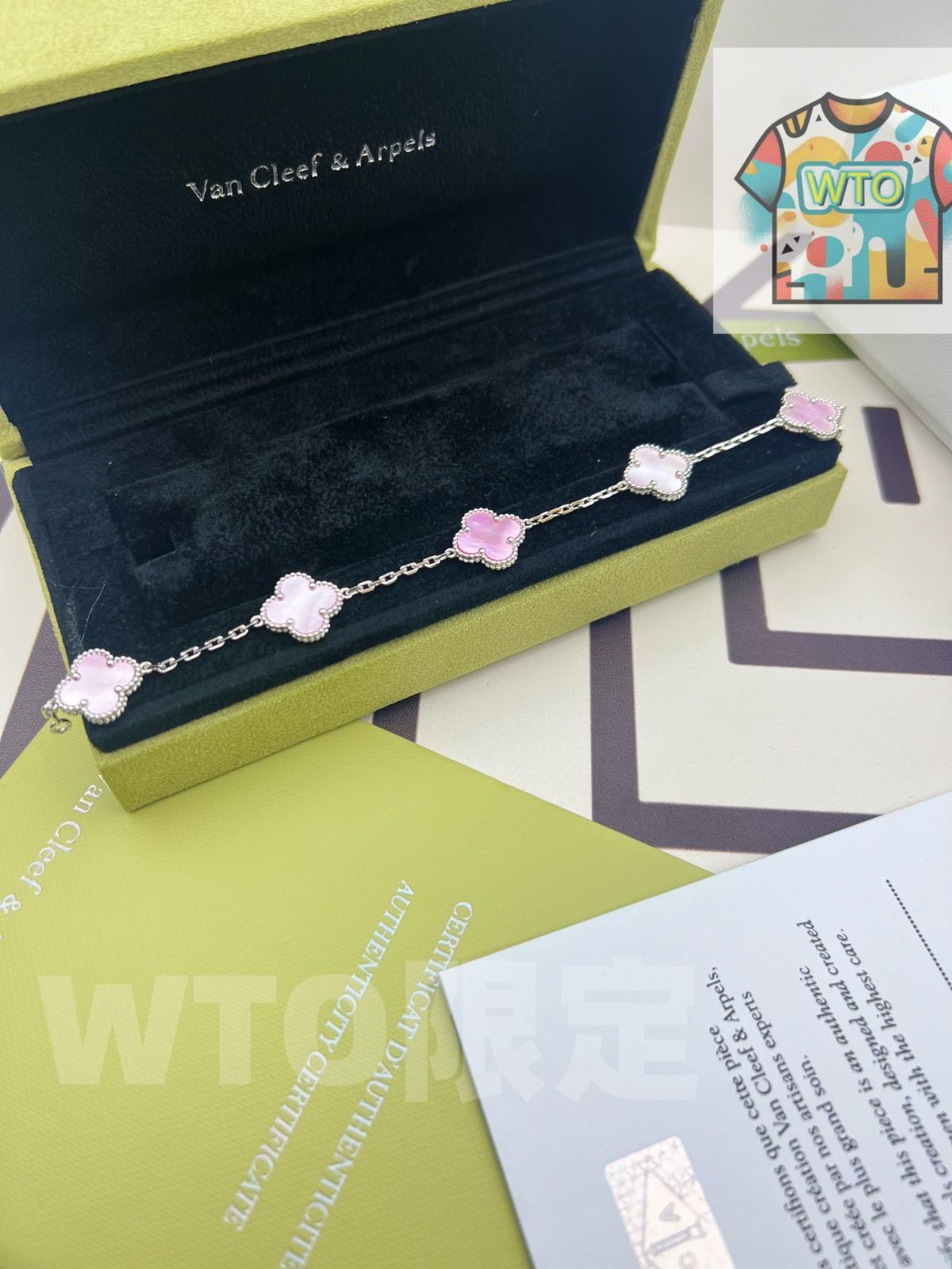 Van Cleef & Arpels] ヴァン クリーフ＆アーペル ダイヤモンド付き四つ