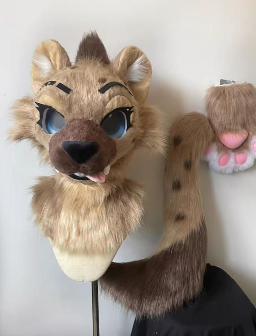 ☆ファースーツ 着ぐるみセット NO.296 犬 茶色 ケモノ ファースーツ