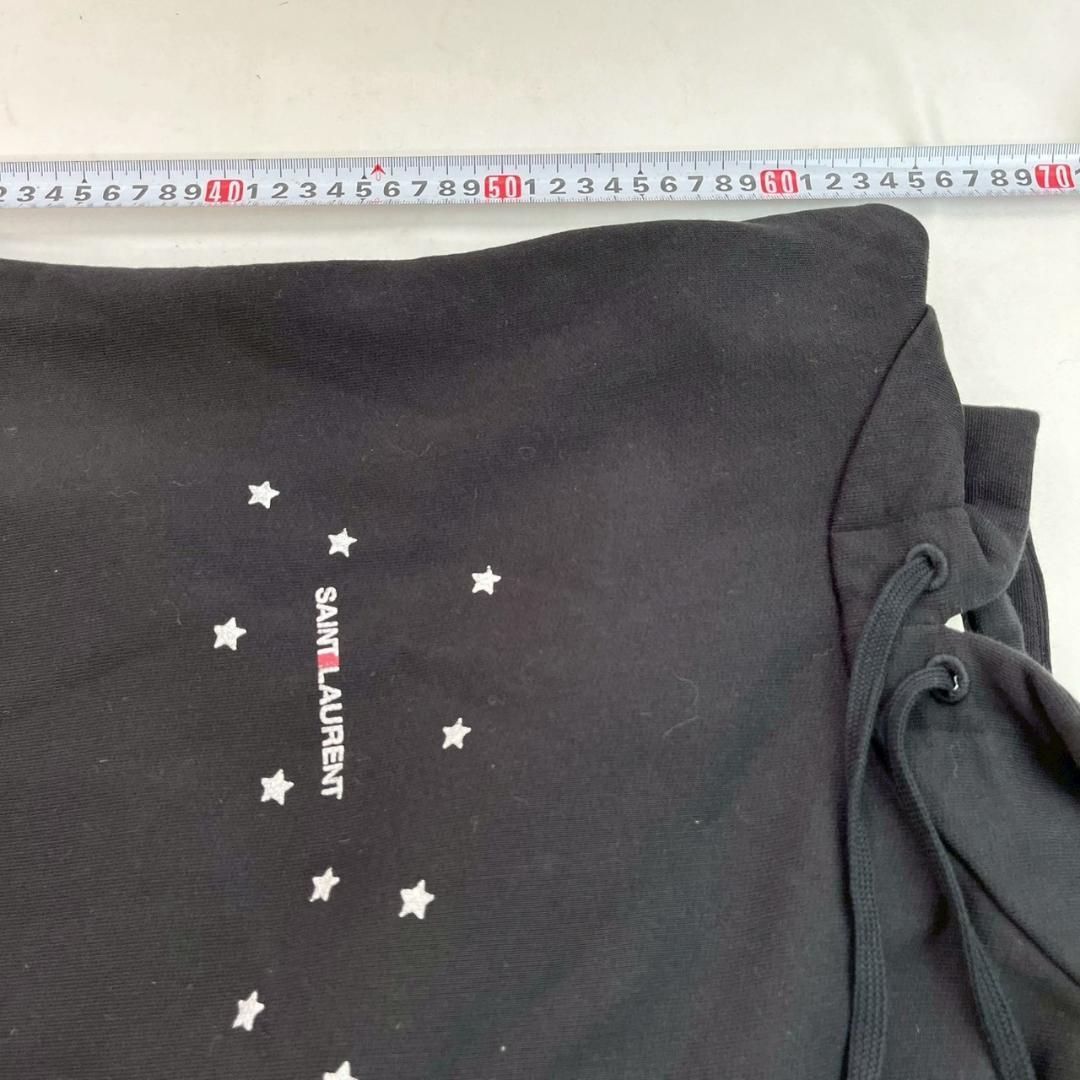 サンローラン パリ 星柄 パーカー 黒 ロゴタグ付 S 正規品 - メルカリ
