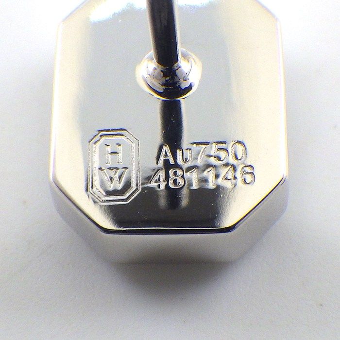 【新品未使用】ハリーウィンストン HWロゴ　ピアス ハリー・ウィンストン HARRY WINSTON HW ハリーウィンストン HWロゴ