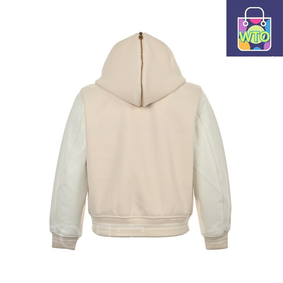 ルイ・ヴィトン ロゴ刺繍 ベージュジャケット 今日特価】Louis Vuitton ルイ・ヴィトン 航海シリーズパール刺繍