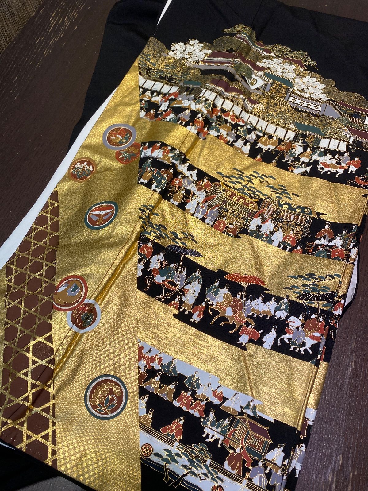 まとめ売り】正絹留袖5枚 リメイク素材 ハンドメイド向け - メルカリ