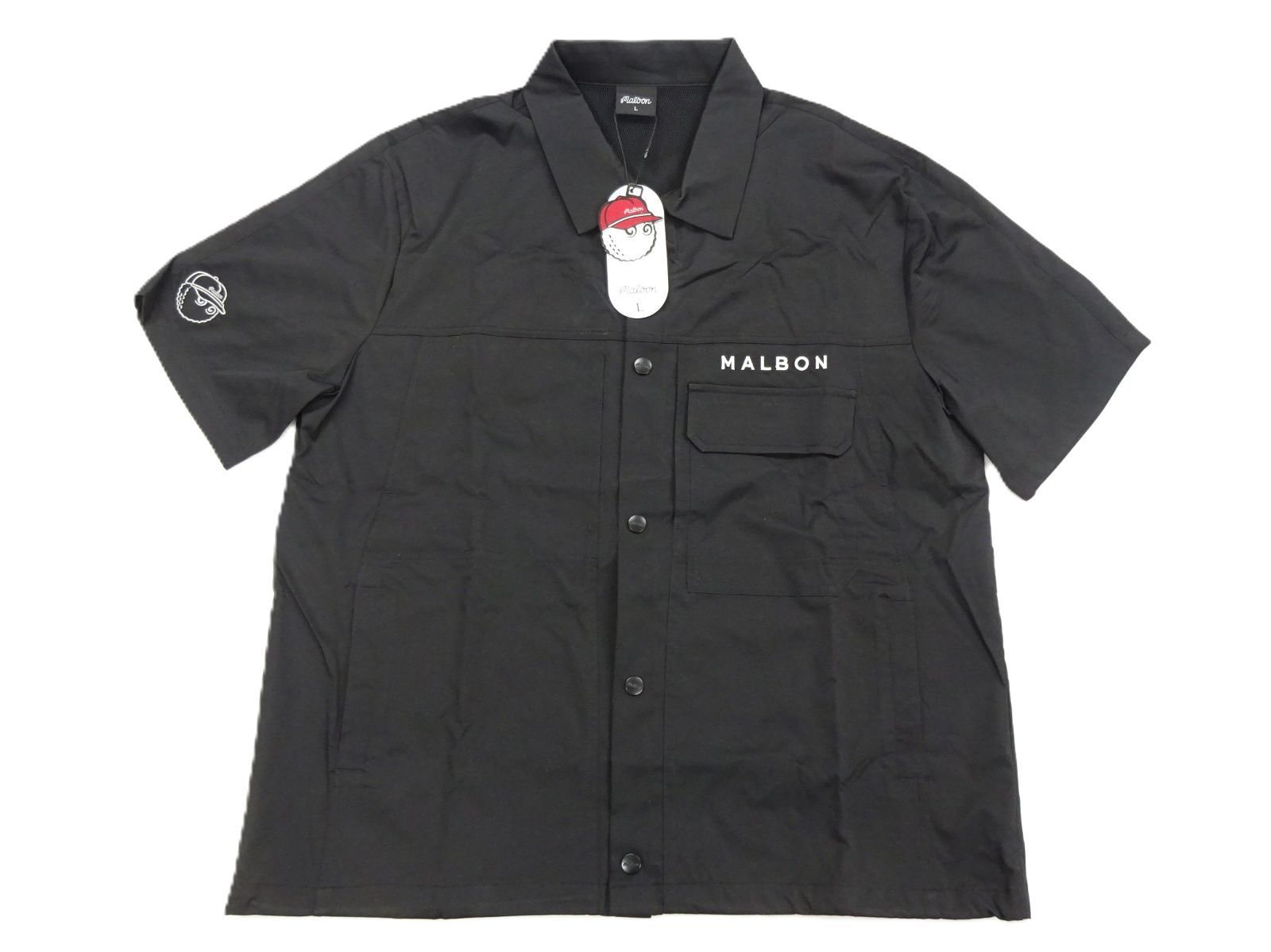 Malbon Golf メンズ セットアップ 黒 ✨Lサイズ 新品 帽子付き⛳ Malbon Golf(マルボンゴルフ) セットアップ(メンズ) - 海外通販のBUYMA