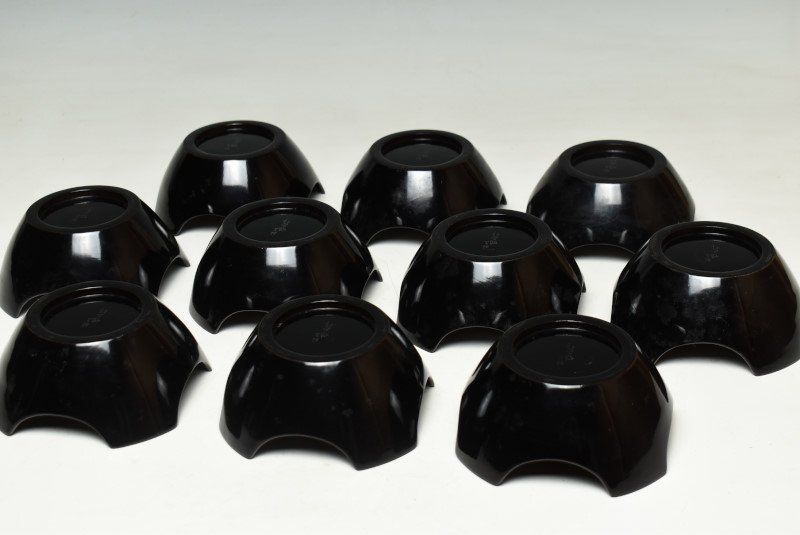 蔵A3286h】輪島塗 黒塗蒔絵截金笹文 向付 小鉢 十客 - メルカリ