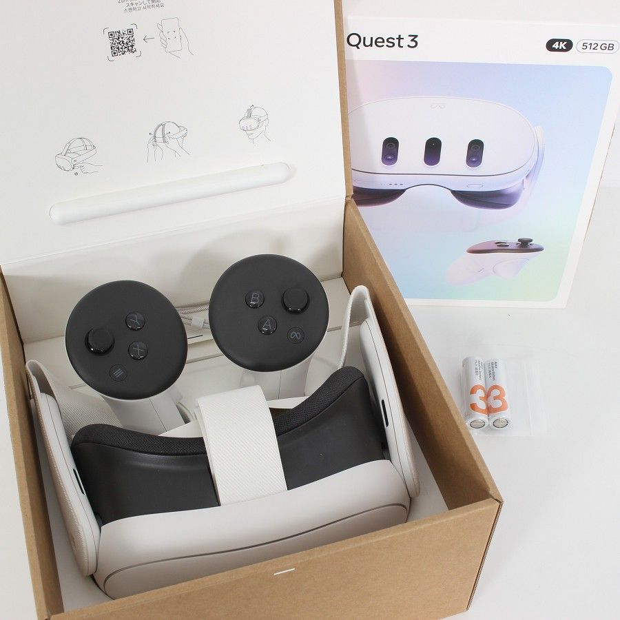 美品】Meta Quest 3 512GB VR ヘッドマウントディスプレイ ヘッド