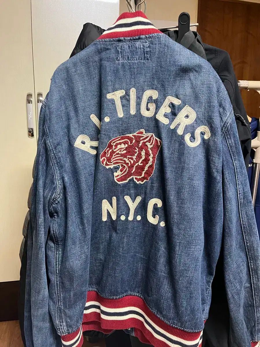 ポロラルフローレン タイガー デニム スタジャン ジャケット 出品