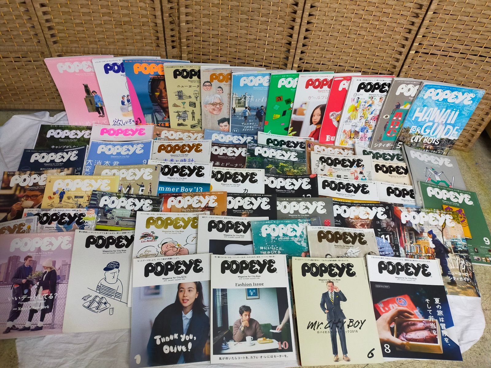 SET-20251118-01 POPEYE（ポパイ）雑誌 まとめ売り 54冊セット 人気