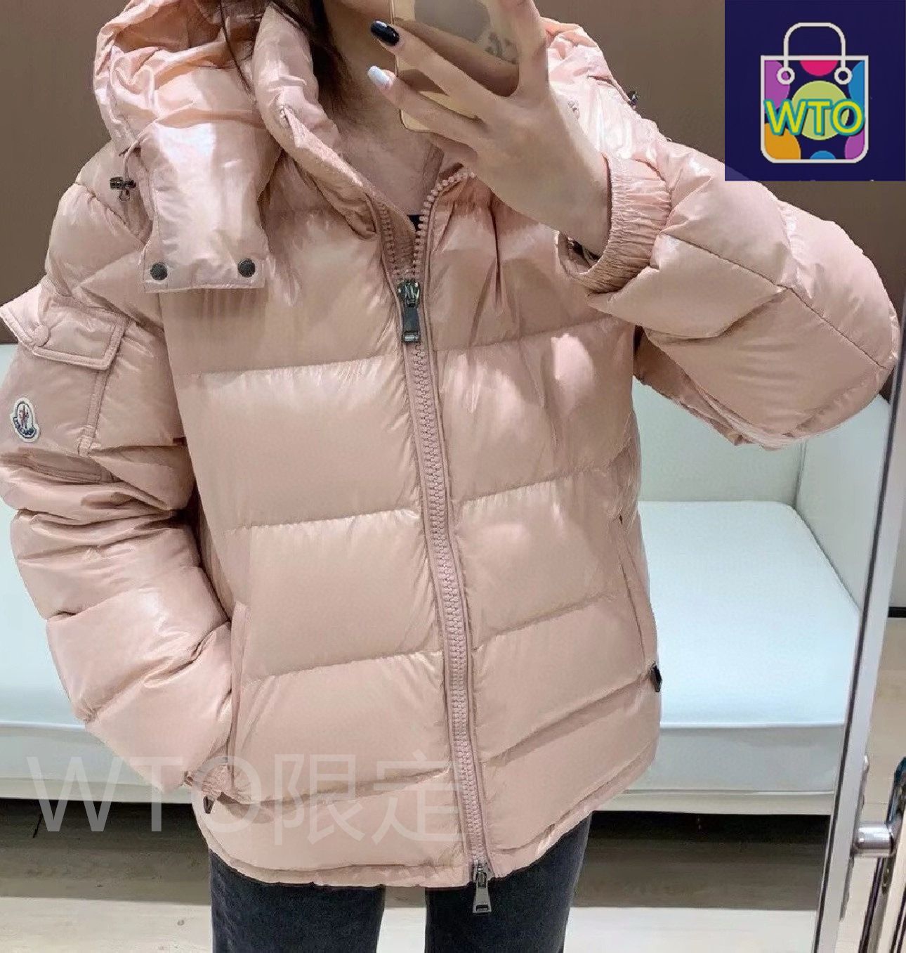 今日特価】Moncler モンクレール マヤショートダウンシリーズ 90%白