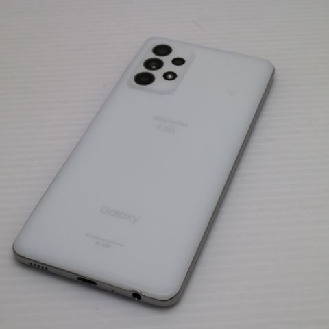 新品同様 SC-53B Galaxy A52 5G オーサムホワイト 白ロム 本体 即日