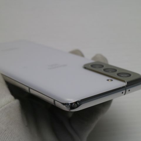 超美品 SC-51B Galaxy S21 5G ファントムホワイト 本体 即日発送 土日
