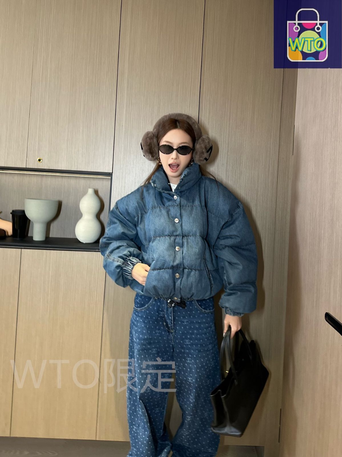 今日特価】Chanel シャネル スキーシリーズ 日本製デニムダウン