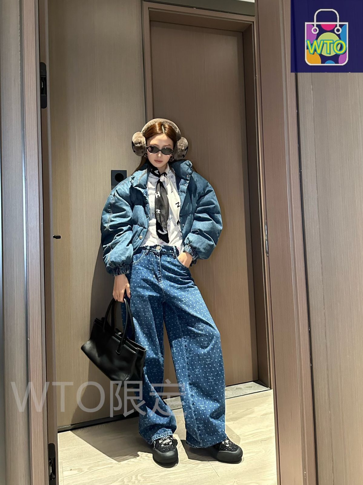 今日特価】Chanel シャネル スキーシリーズ 日本製デニムダウン