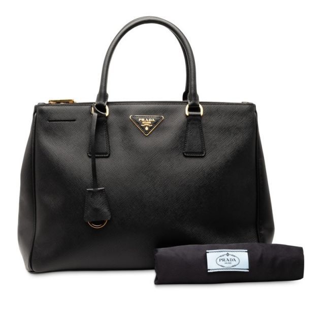 中古 プラダ 三角ロゴプレート ガレリア ラージ トートバッグ ABランク