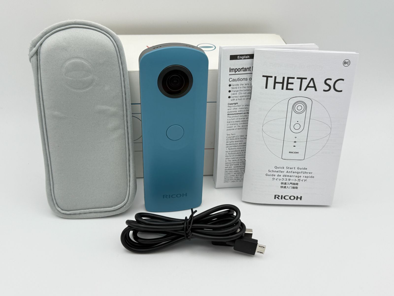 美品】RICOH THETA SC ブルー リコー シータ 360度カメラ - メルカリ
