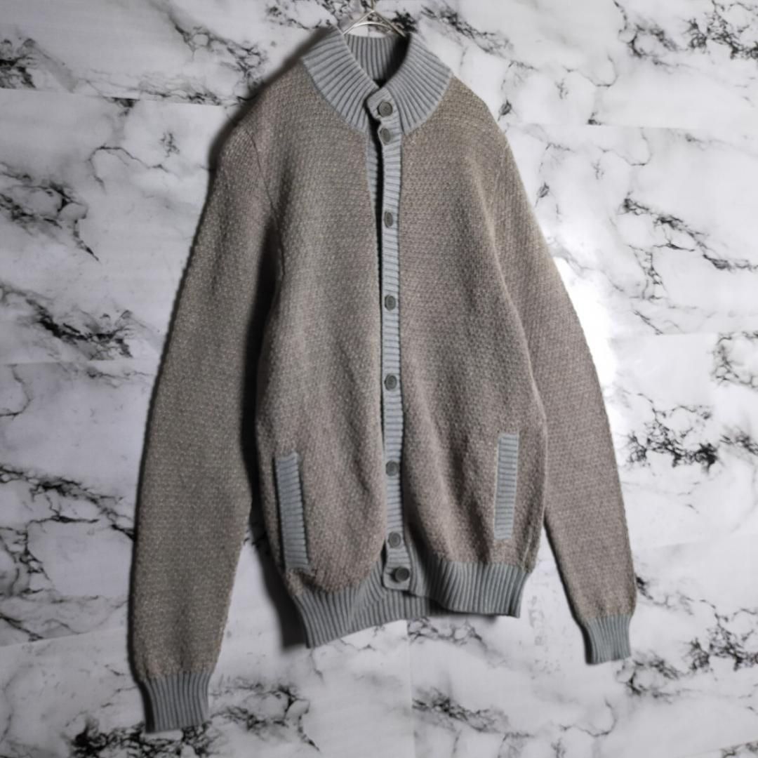 美品 ZANONE ザノーネ CHIOTO ニットカーディガン 46 グレー ZANONE（ザノーネ） カーディガン CHIOTO キョート 810130 ZR229 ZN233