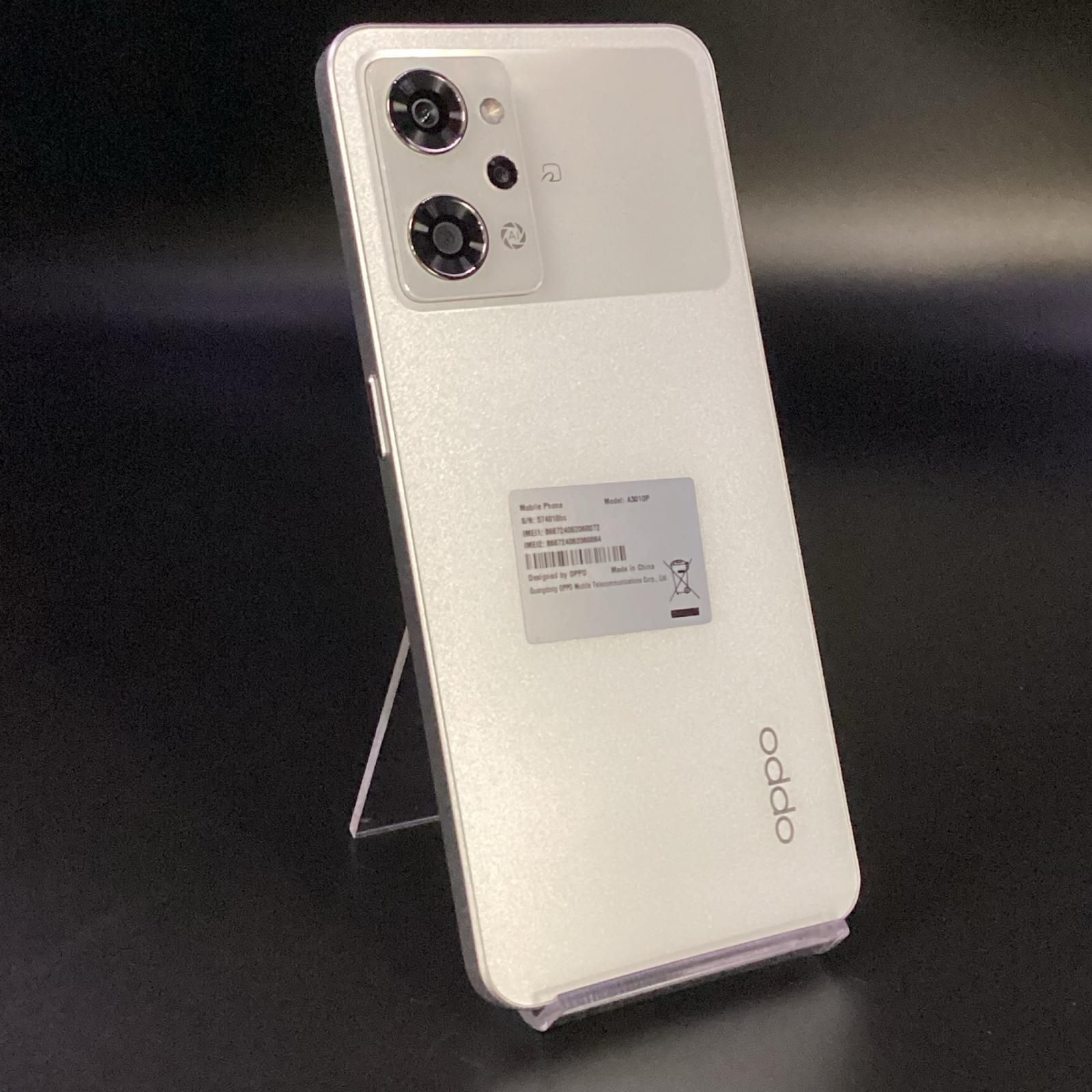 OPPO Reno 9A 128GB ムーンホワイト Softbank A301P 白ロム 動作確認済