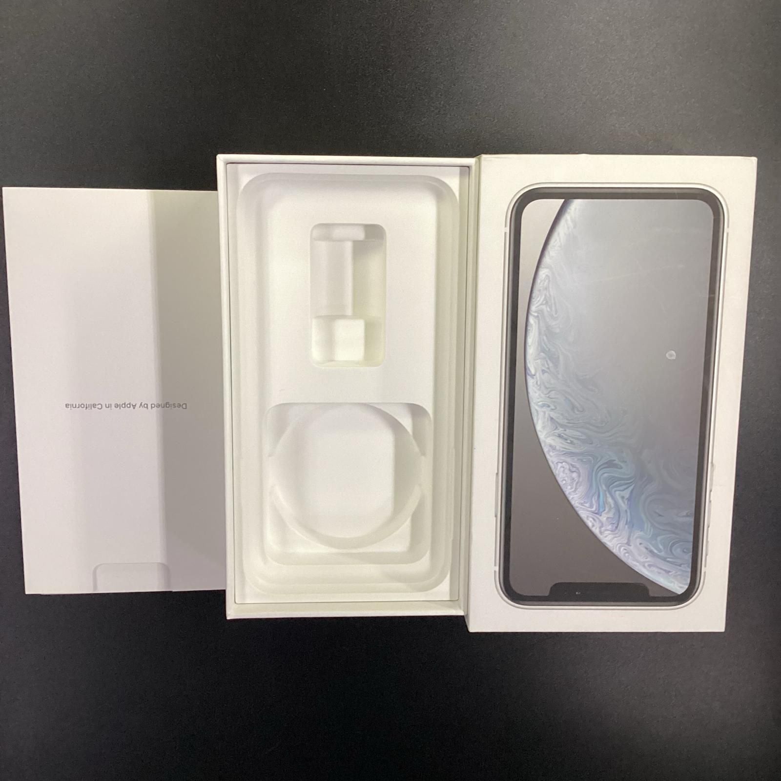 iPhone XR 64GB ホワイト au 白ロム 美品 動作確認済 87%【全額返金