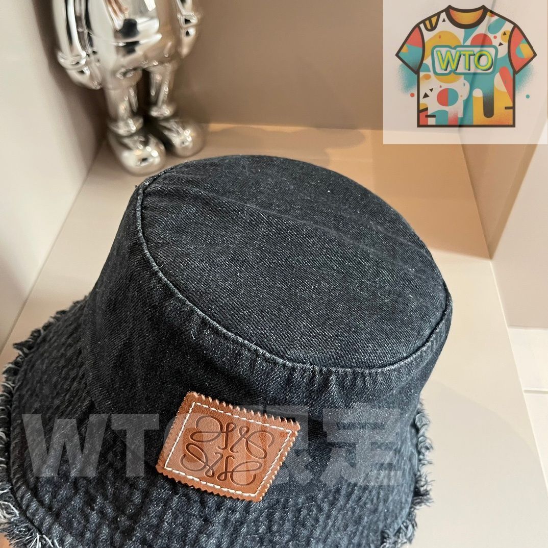 LOEWE デニム バケットハット フリンジエッジ LOEWE デニム バケットハット フリンジエッジ