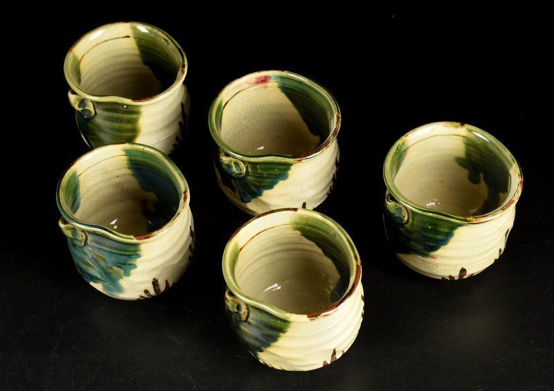 蔵A2795】織部 香土園 加藤春鼎 片口向付 小鉢 五客 共箱 - メルカリ