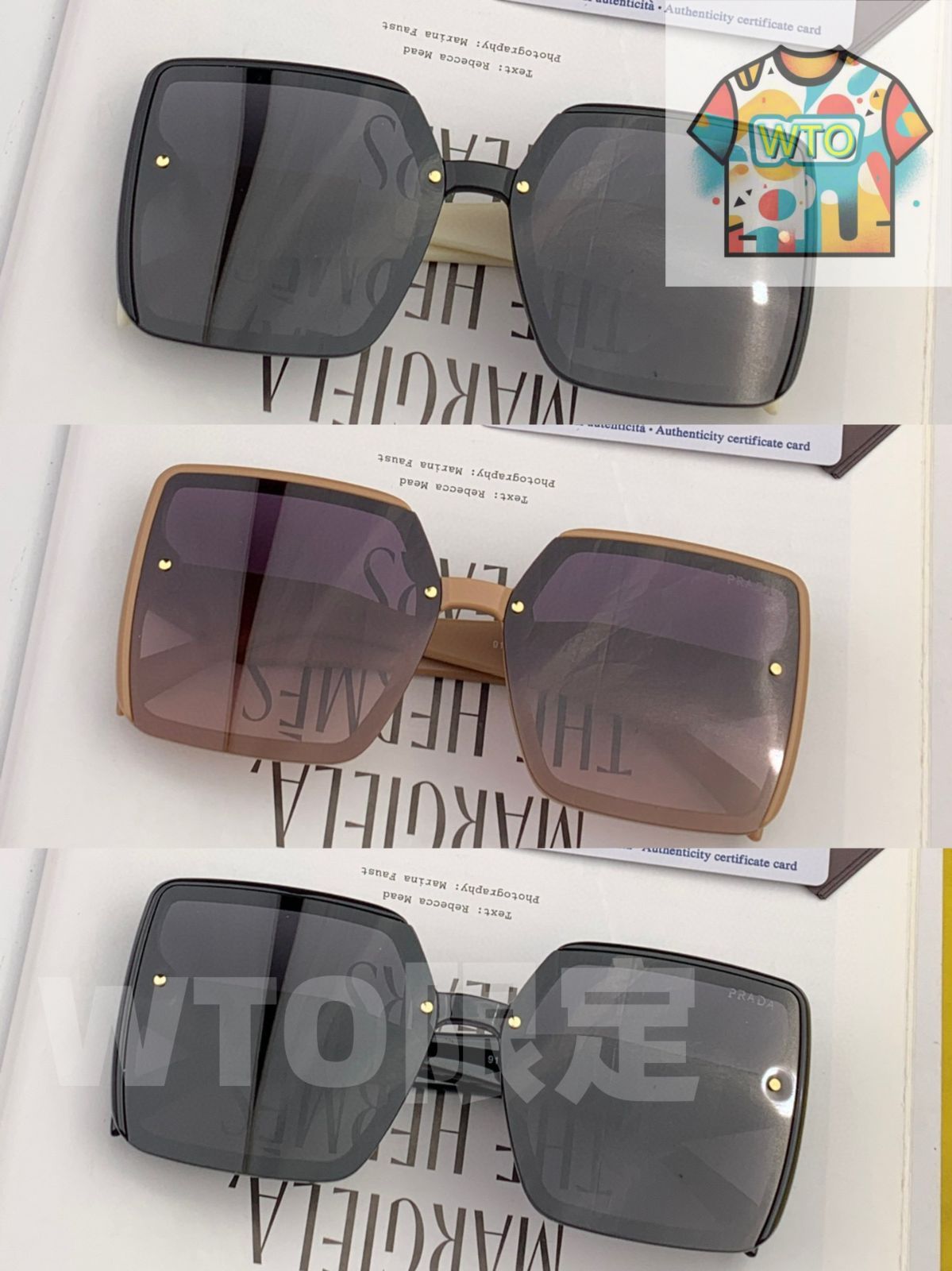 PRADA 八角形サングラス ブラウン PRADA 八角形サングラス PRADA 八